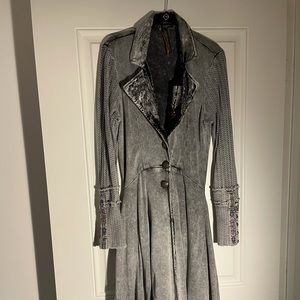 Aratta Long Victorian Jacket with Pins--NWOT